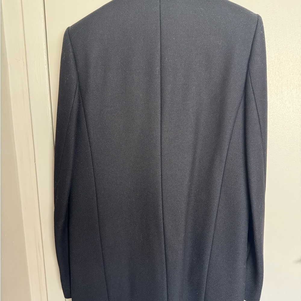 Zara Black Blazer with Leather Trim - Picture 13 of 13